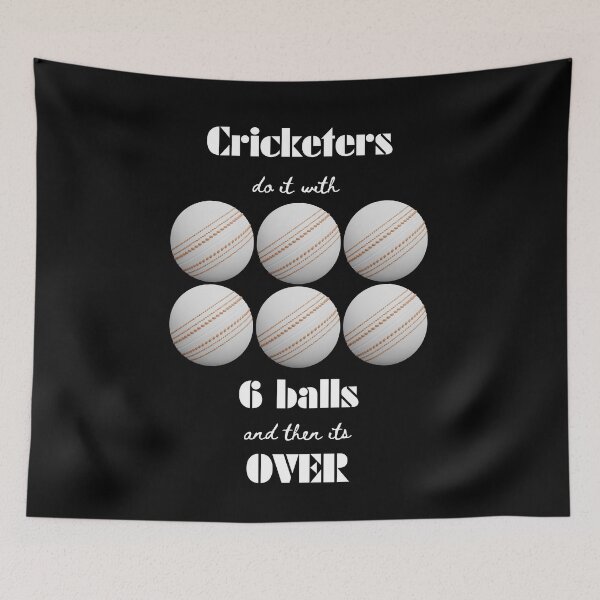 Item preview, cricketers 6 balls and then its over designed and sold by IFarty.
