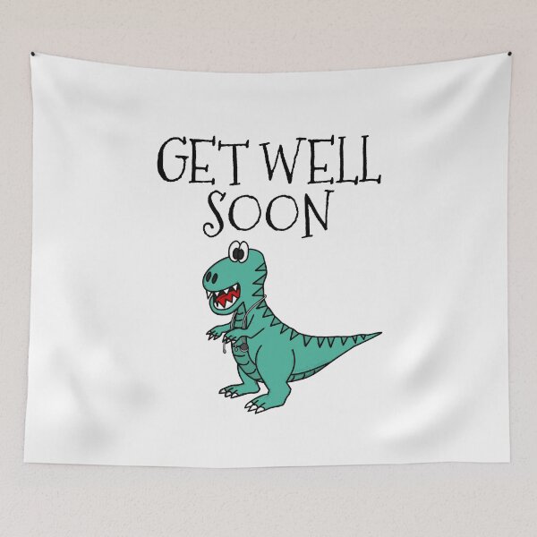 Item preview, Get Well Soon, Doctor Dinosaur, T-Rex Hospital Funny designed and sold by doodlerob.
