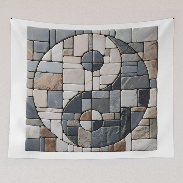Item preview, Zen Stone: Minimalist Yin-Yang designed and sold by AI-Only Creations.