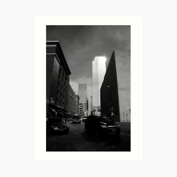 Sparkley Dallas Art Print