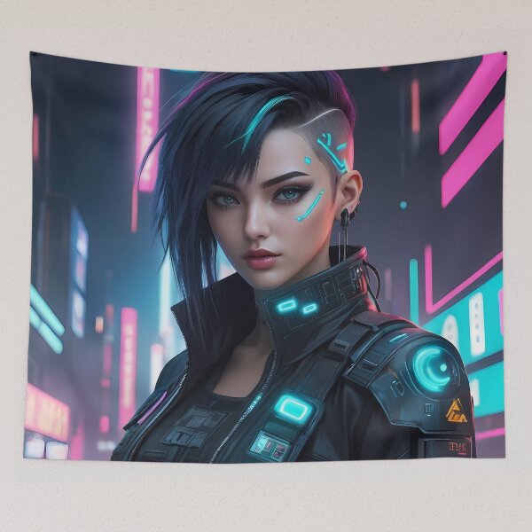 Item preview, Cyberpunk girl designed and sold by Sopilka.