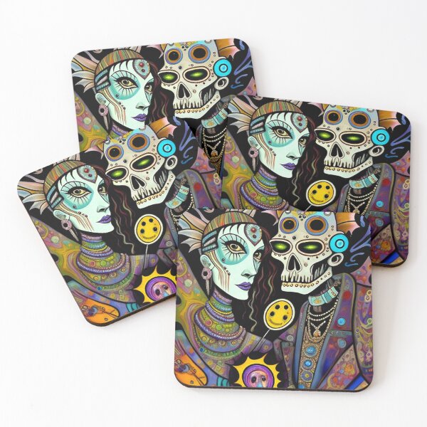 Item preview,  Monster Sugar Skulls Alien Rock Art designed and sold by TheDarkWardrobe.