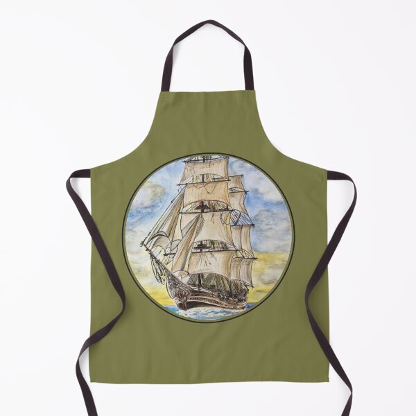 Item preview, Ship with sails on the high seas designed and sold by SharonVallis.