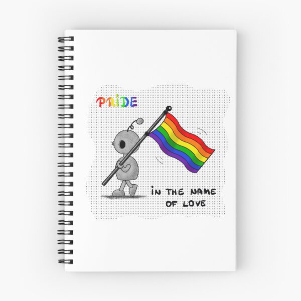 Item preview, stonybot pride rainbow flag cute robot designed and sold by Pezi-Creation.