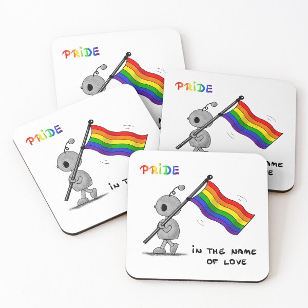 Item preview, stonybot pride rainbow flag cute robot designed and sold by Pezi-Creation.