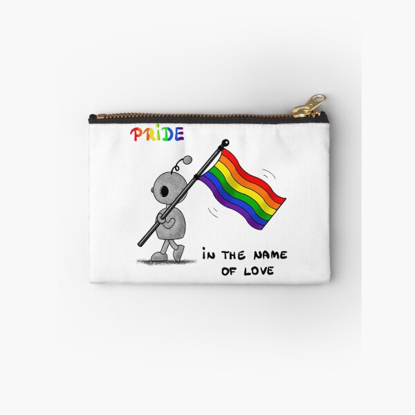 Item preview, stonybot pride rainbow flag cute robot designed and sold by Pezi-Creation.