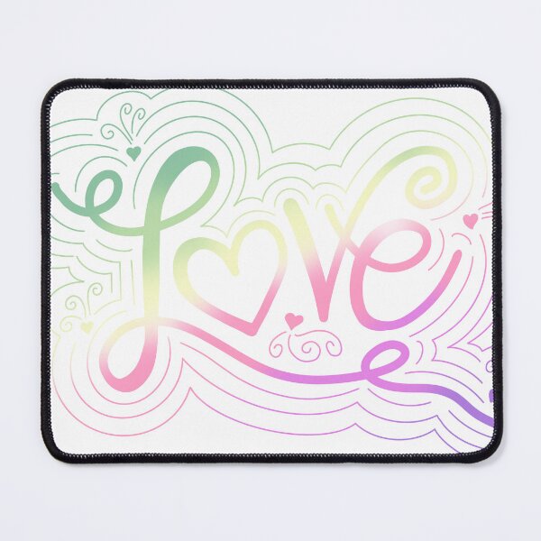 Item preview, Love Swirl Doodle Genderfae Pride Flag Lettering designed and sold by JoyfulJen.