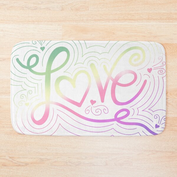 Item preview, Love Swirl Doodle Genderfae Pride Flag Lettering designed and sold by JoyfulJen.