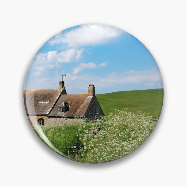 Item preview, Old Rural Cottage Amidst Tall Wildflowers designed and sold by Dorset Girl.
