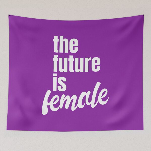 Artikelvorschau, The future is female. Feminines Design - Weiße Edition entworfen und verkauft von Geck-O Design.