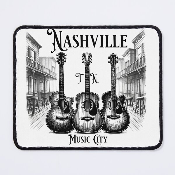 Item preview, Nashville TN Music City, Guitar Town, Country Music designed and sold by DroopysDesigns.
