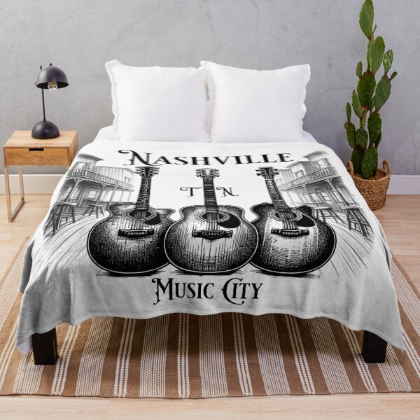 Item preview, Nashville TN Music City, Guitar Town, Country Music designed and sold by DroopysDesigns.