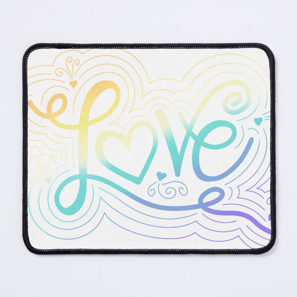 Item preview, Love Swirl Doodle Genderfaun Pride Flag Lettering designed and sold by JoyfulJen.