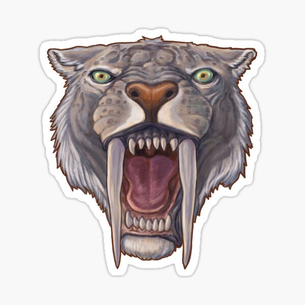 Item preview, Smilodon Fatalis designed and sold by CoffeeBlack Illustration.