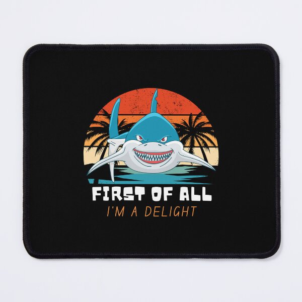 Item preview, First Of All I'm A Delight Retro Funny Greenland Shark designed and sold by Aladdin96.