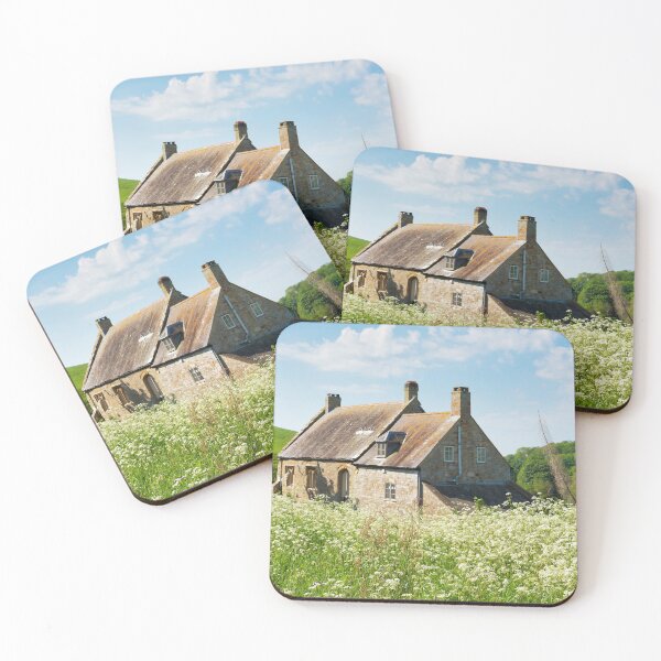 Item preview, Old Rural Cottage Amidst Tall Wildflowers designed and sold by Dorset Girl.