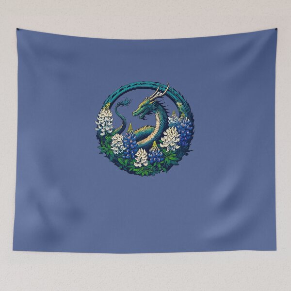 Item preview, Texas Bluebonnets Dragon designed and sold by FrictionMaxxing.