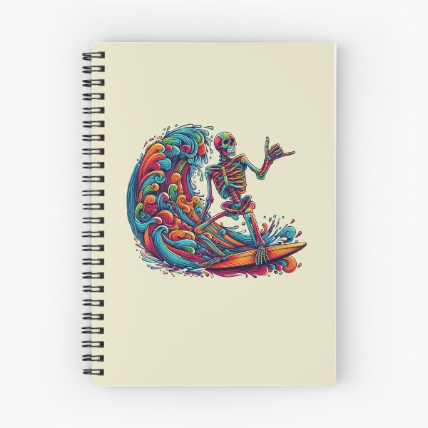 Item preview, Colorful  Skeleton Surfer-Retro  designed and sold by artcolory.