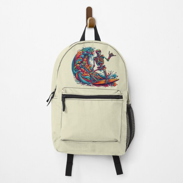 Item preview, Colorful Skeleton Surfer-Retro designed and sold by artcolory.