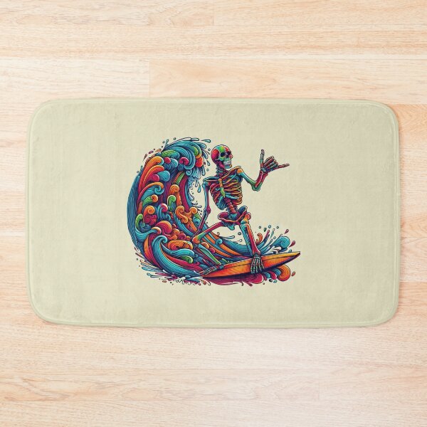 Item preview, Colorful  Skeleton Surfer-Retro  designed and sold by artcolory.