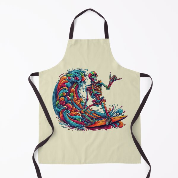 Item preview, Colorful Skeleton Surfer-Retro designed and sold by artcolory.