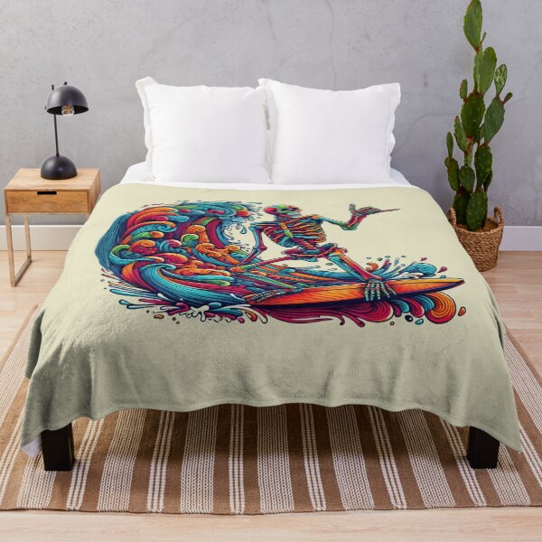 Item preview, Colorful  Skeleton Surfer-Retro  designed and sold by artcolory.