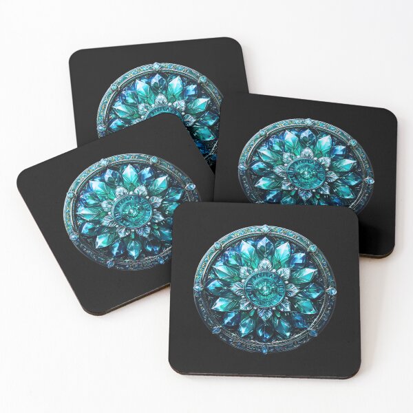 Item preview, Crystal Flower of Power in Blue designed and sold by DD Design.