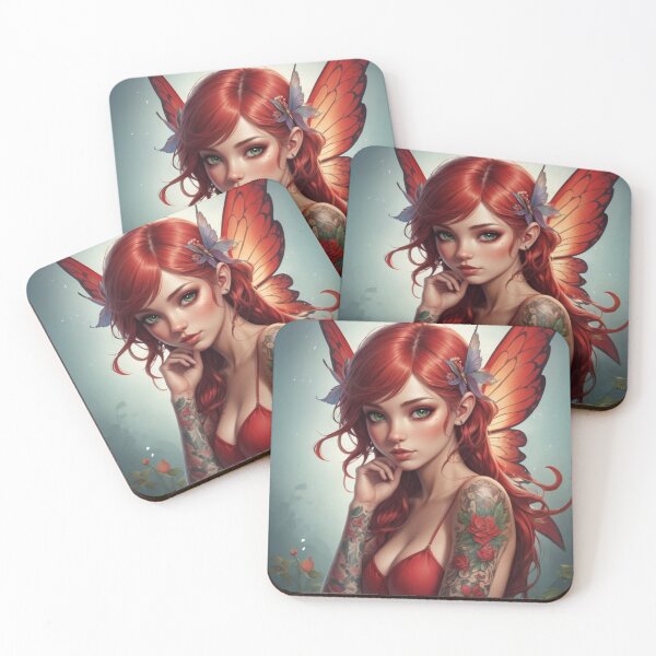 Item preview,  The Tattooed Red-Winged Fairy designed and sold by T-shirtMill.