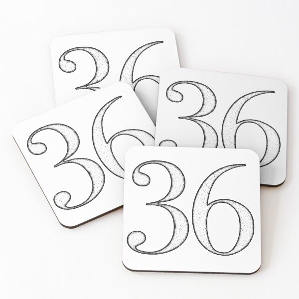 Item preview, Dotart/Dotwork illustration of Number 36 designed and sold by MagnetitaBySil.