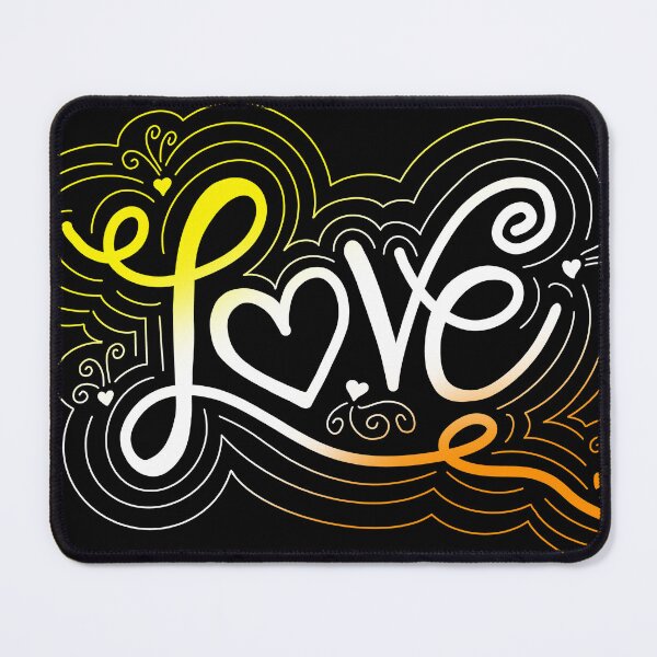 Item preview, Love Swirl Doodle Maverique Pride Flag Lettering designed and sold by JoyfulJen.