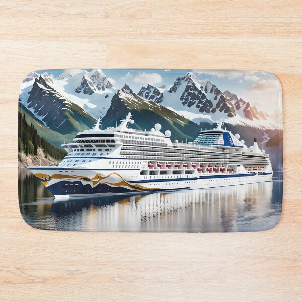 Item preview, Majestic Alaska Cruise with Mountain Backdrop designed and sold by StrasznyWilk.