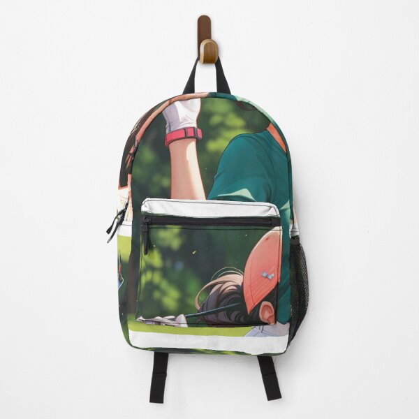 Item preview, Cute Anime girl playing golf, Pretty girl holding golf club, Beautiful sports female golfer designed and sold by FanThisAll.