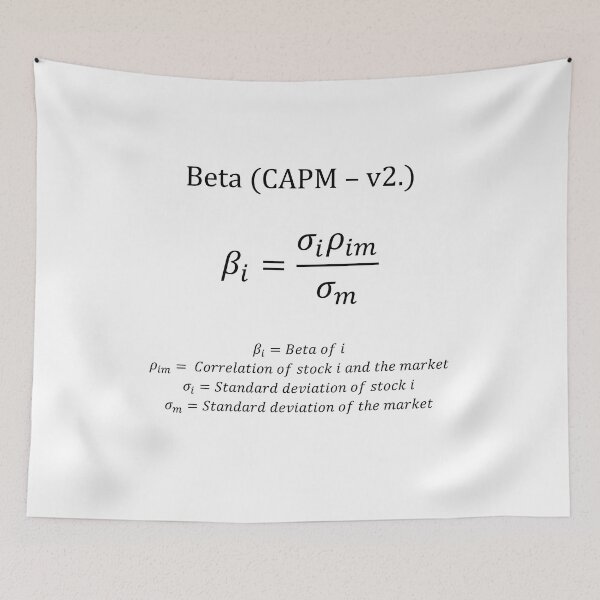 Item preview, Beta equation (CAPM – v2.) with description designed and sold by moneyneedly.