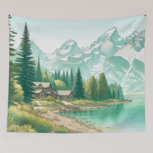 Item preview, Nature's Harmony - Lakefront View designed and sold by Hodaifa Hamim.