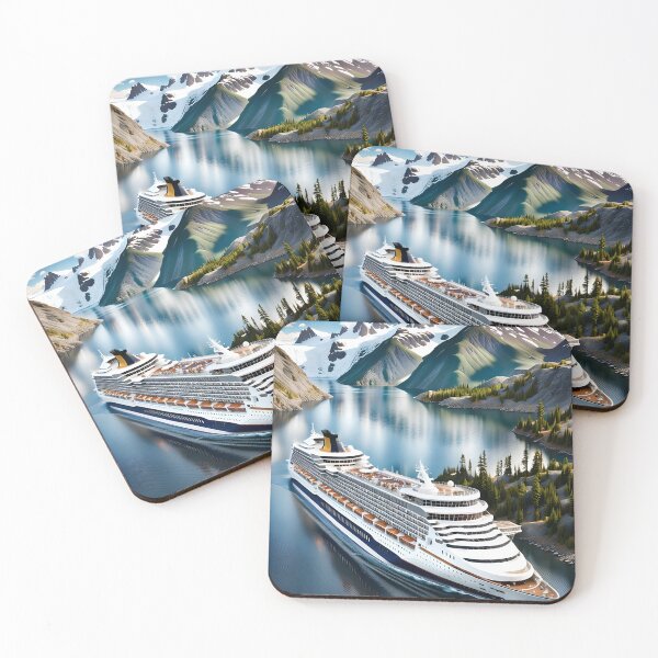 Item preview, Majestic Alaska Cruise with Mountain Backdrop designed and sold by StrasznyWilk.