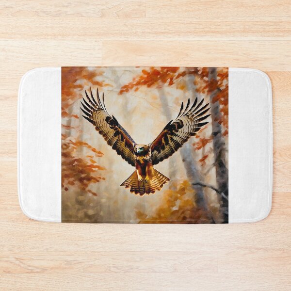 Item preview, Red tailed hawk swooping towards prey designed and sold by Island Art Studios.