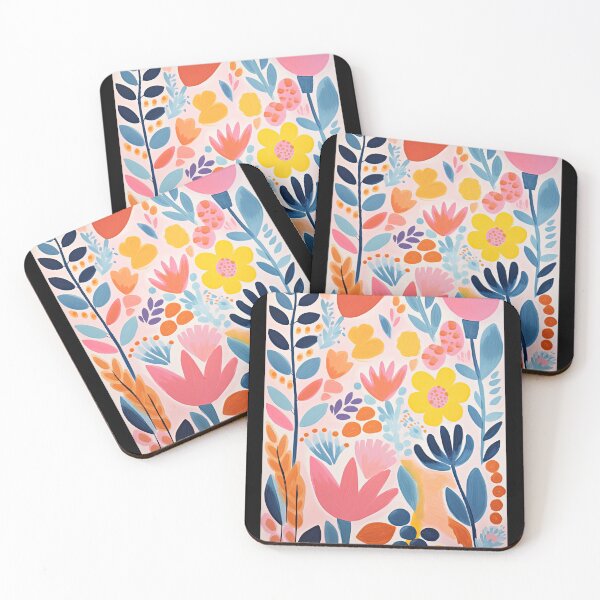 Item preview, Colorful Floral Painting Inspired by Matisse Papercut Flowers designed and sold by regnumsaturni.