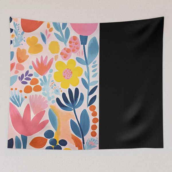 Item preview, Colorful Floral Painting Inspired by Matisse Papercut Flowers designed and sold by regnumsaturni.