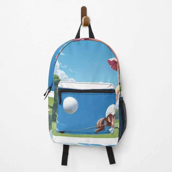 Item preview, Cute Anime girl playing golf, Pretty girl holding golf club, Beautiful sports female golfer designed and sold by FanThisAll.