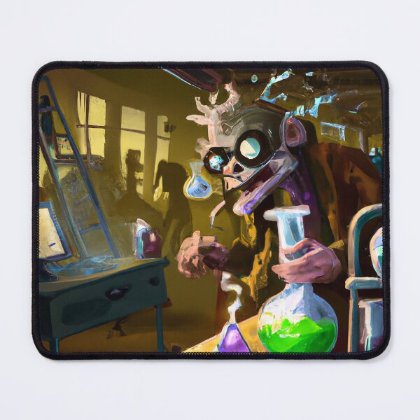 Item preview, Mad monkey scientist in lab designed and sold by myseptember18th.