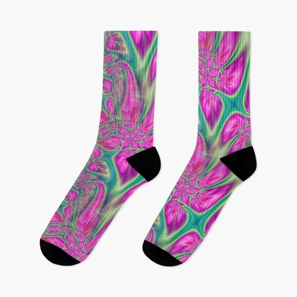 Item preview, Abstract Smudged Melting Fractal Flowers 2 designed and sold by SXW Designs.