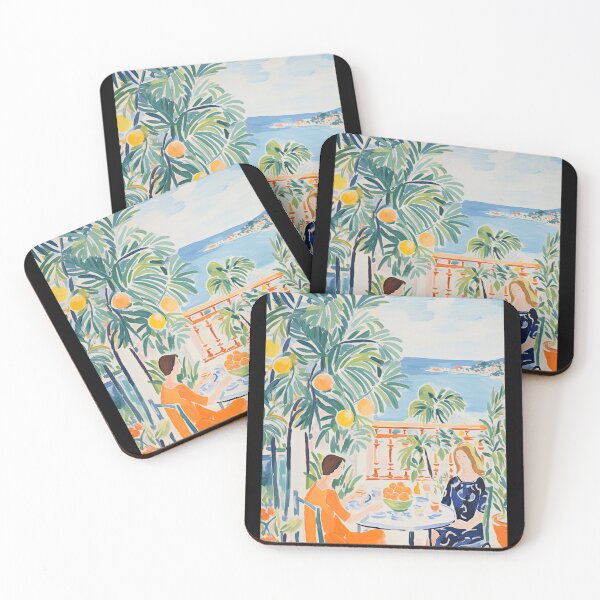 Item preview, Mediterranean Dinner by the Ocean Inspired by Matisse Painting designed and sold by regnumsaturni.