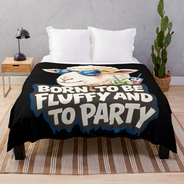 Item preview, BORN TO BE FLUFFY AND TO PARTY - SHEEP AND COCKTAILS designed and sold by justyna-s28.