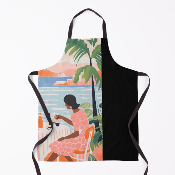 Item preview, Mediterranean Dinner by the Ocean in Matisse Style Painting designed and sold by regnumsaturni.