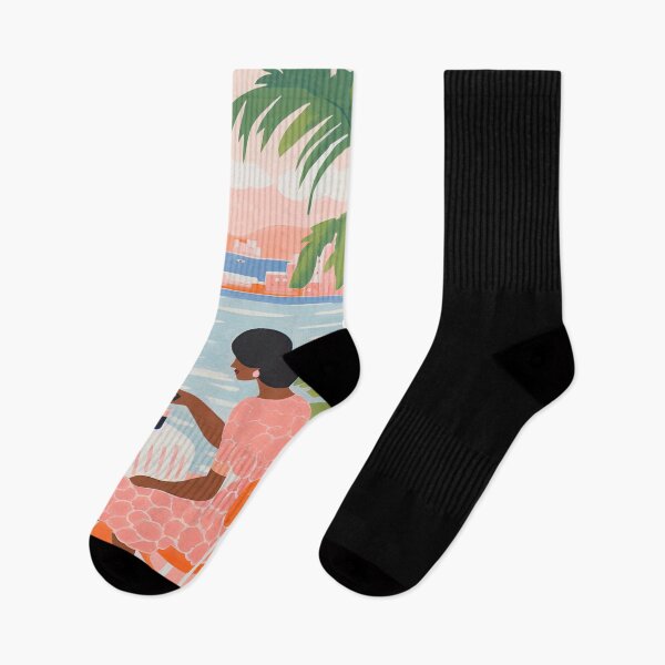 Item preview, Mediterranean Dinner by the Ocean in Matisse Style Painting designed and sold by regnumsaturni.