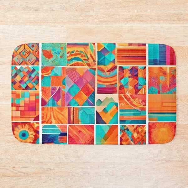 Item preview, Vibrant Geometric Patterns designed and sold by Health And Fitness Posts e-Store.