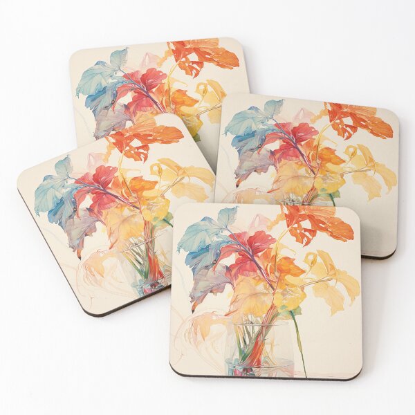 Item preview, Modern Realistic Japanese Painting of Colorful Flowers in a Vase designed and sold by regnumsaturni.