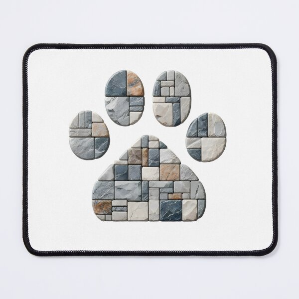 Item preview, Stone Paw: Minimalist Animal Print designed and sold by AI-Only Creations.