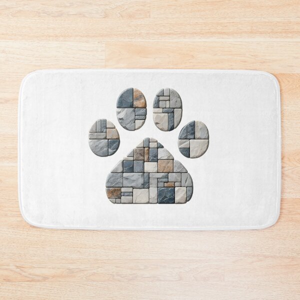 Item preview, Stone Paw: Minimalist Animal Print designed and sold by AI-Only Creations.