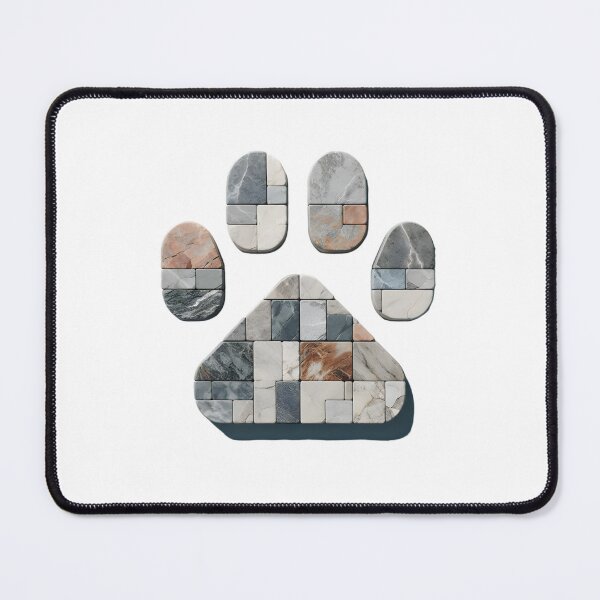 Item preview, Pet Stone: Minimalist Paw Print designed and sold by AI-Only Creations.